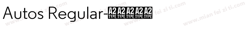 Autos Regular字体转换